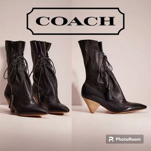 AUTHENTIC COACH Leather tassle boots